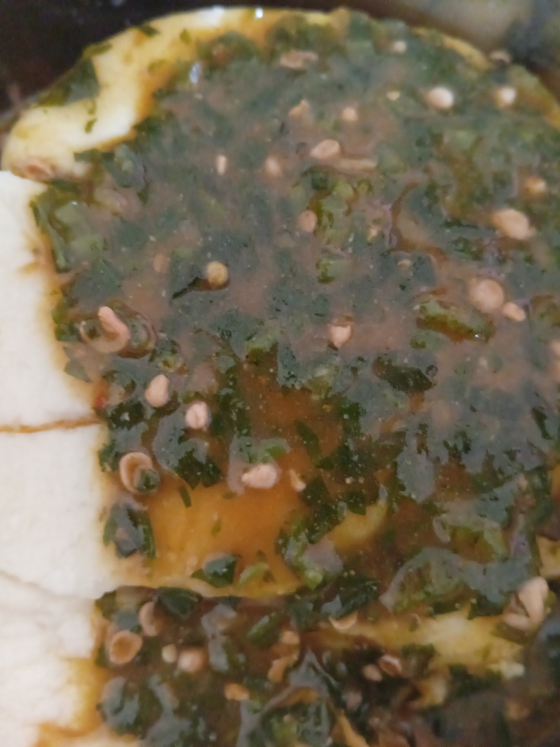 Tuwo masara partly covered with ayoyo soup